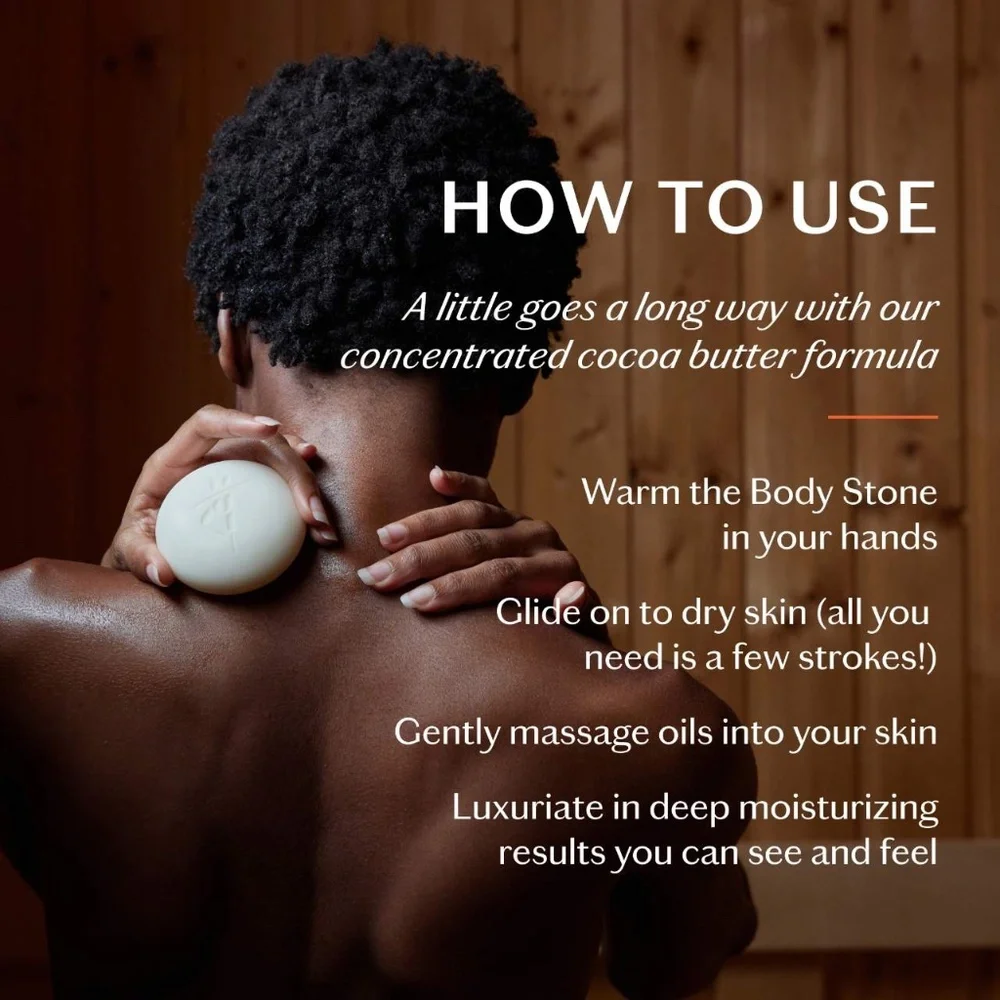 Kate McLeod The Body Stone - Deep Moisturizing Cocoa Butter Lotion Bar for Dry - Picture 6 of 12
